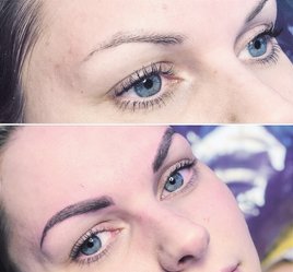 Ögonbrynstatuering combo brows